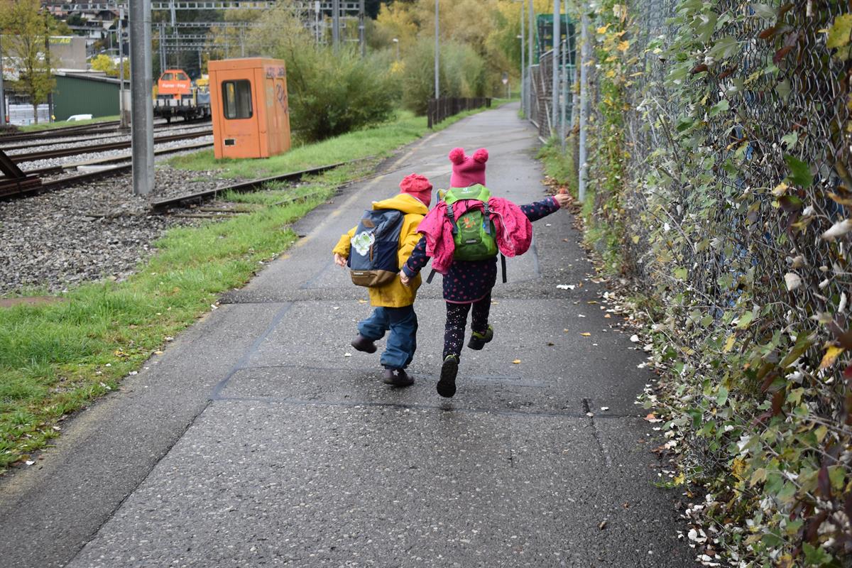 Bild 5: Wald- Spielgruppe Rägeboge, frühkindliche Bildung in Gwatt (nahe Thunersee)