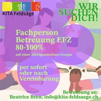 FaBe Kinderbetreuung Stelle in Liestal, 80-100%