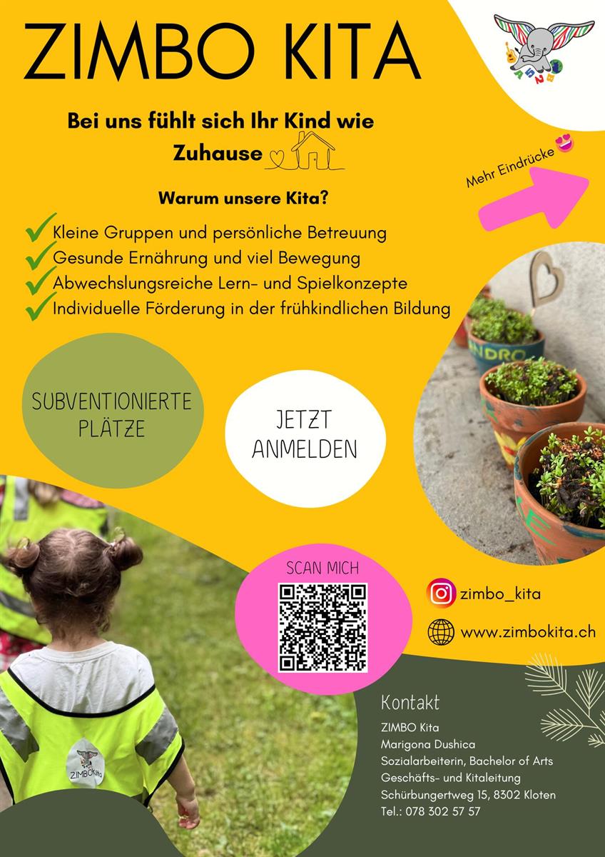 Bild 2: Kinderbetreuung Praktikum in Kita Kloten