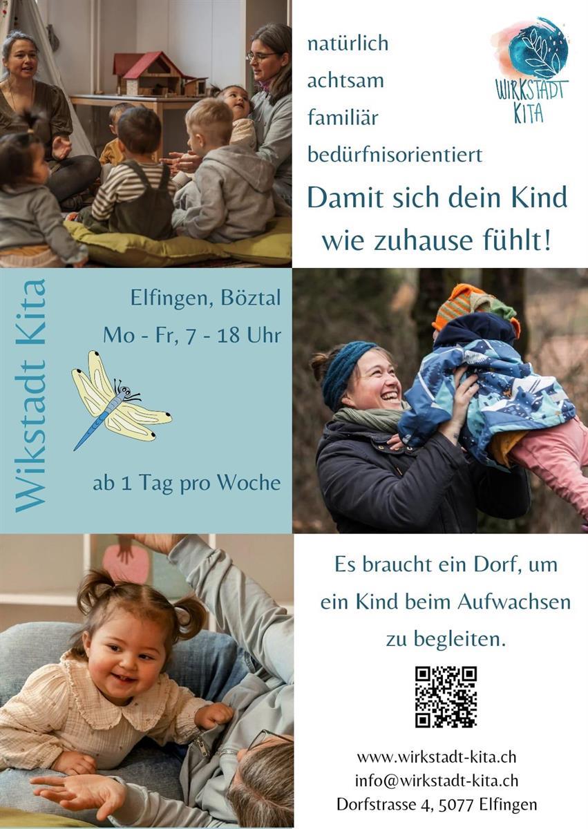 Bild 3: FaBe Kind Teilzeitstelle als Gruppenleiter:in, 50-80%, Elfingen AG